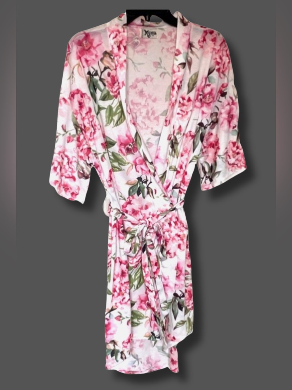 Show Me Your Mumu Floral Robe One Size Pink Bridal Getting Ready Kimono